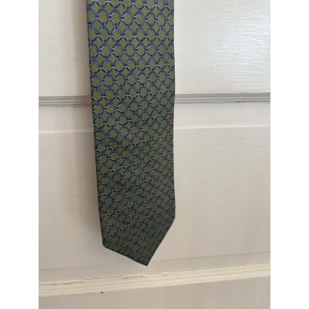 Brooks Brothers Makers Silk Green Link Tie 59